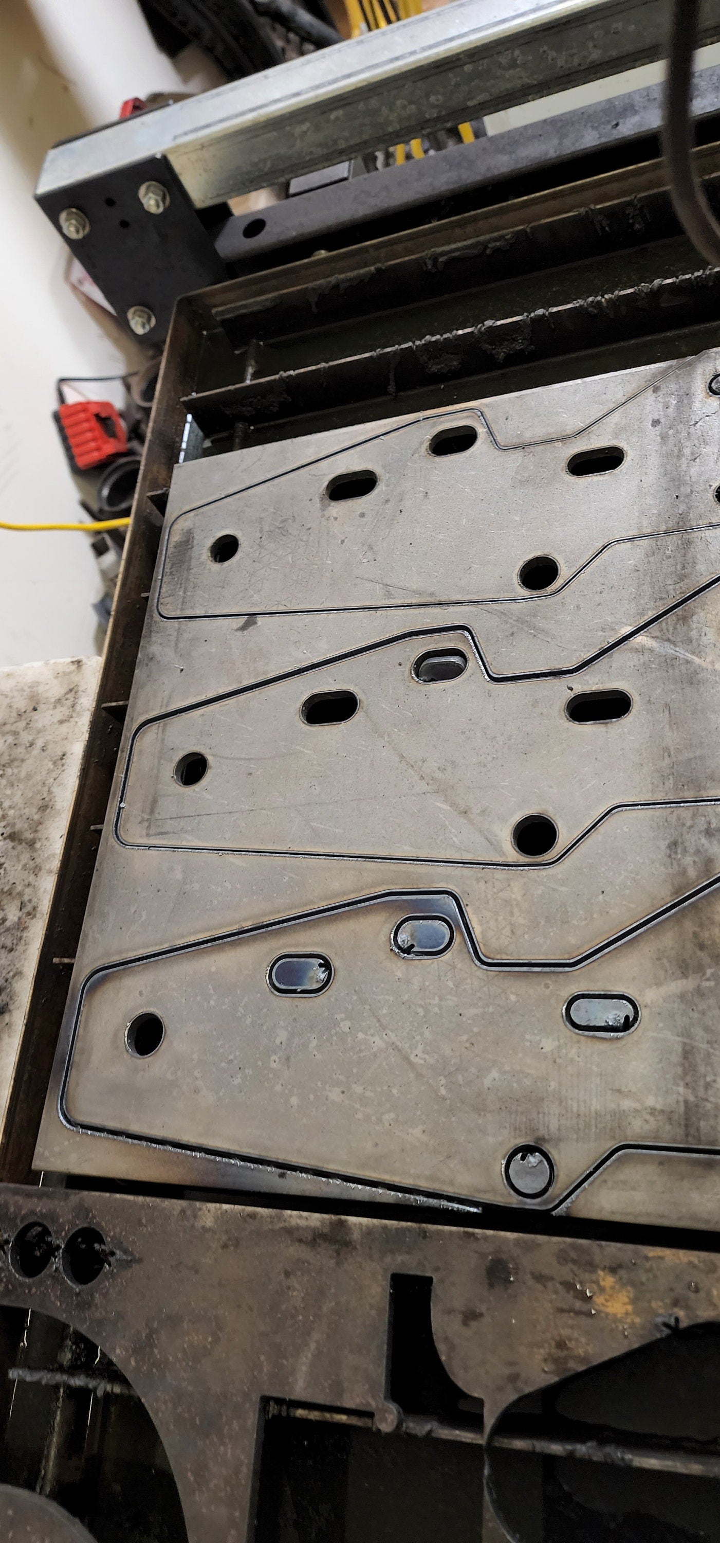 Heavy Duty Front Bumper Tie in Brackets | for JEEP XJ/MJ Cherokee Comanche 1/4" Metal Plate covers steering box area well to reinforce it