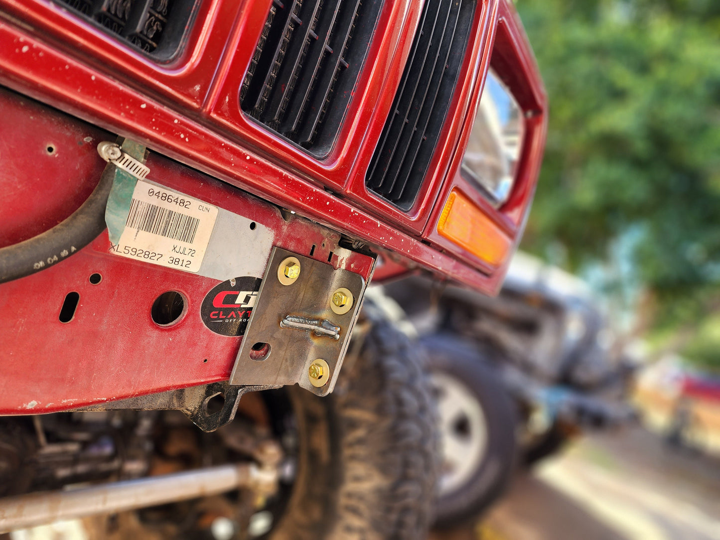 Heavy Duty Front Bumper Tie in Inner Frame L Brackets for JEEP Cherokee Comanche 1/4"  or 1/8" Metal Plate for Unibody Preserve diy bumper