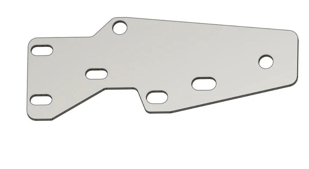 Heavy Duty Front Bumper Tie in Brackets | for JEEP XJ/MJ Cherokee Comanche 1/4" Metal Plate covers steering box area well to reinforce it