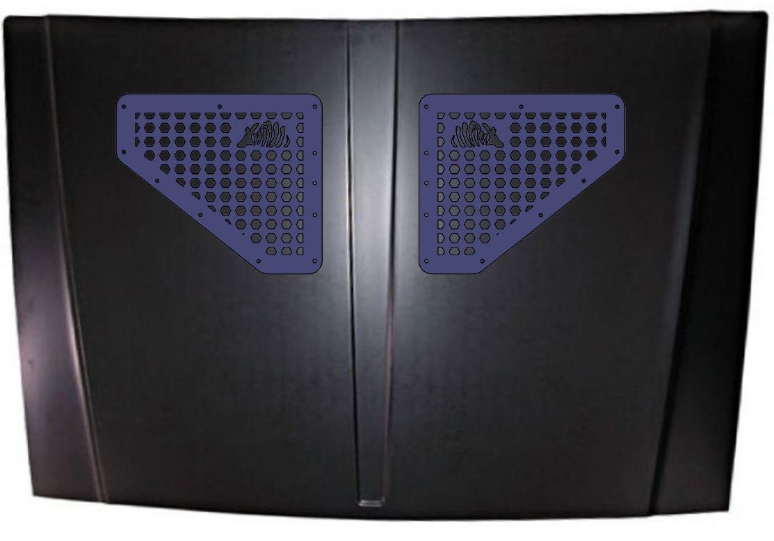 HD Universal Hood Vents for Xj Wj Zj Tj Yj Cj Lj Cherokee Jeep 1984 to 2001 / for jeep offroad truck preservation mods restoration heat soak