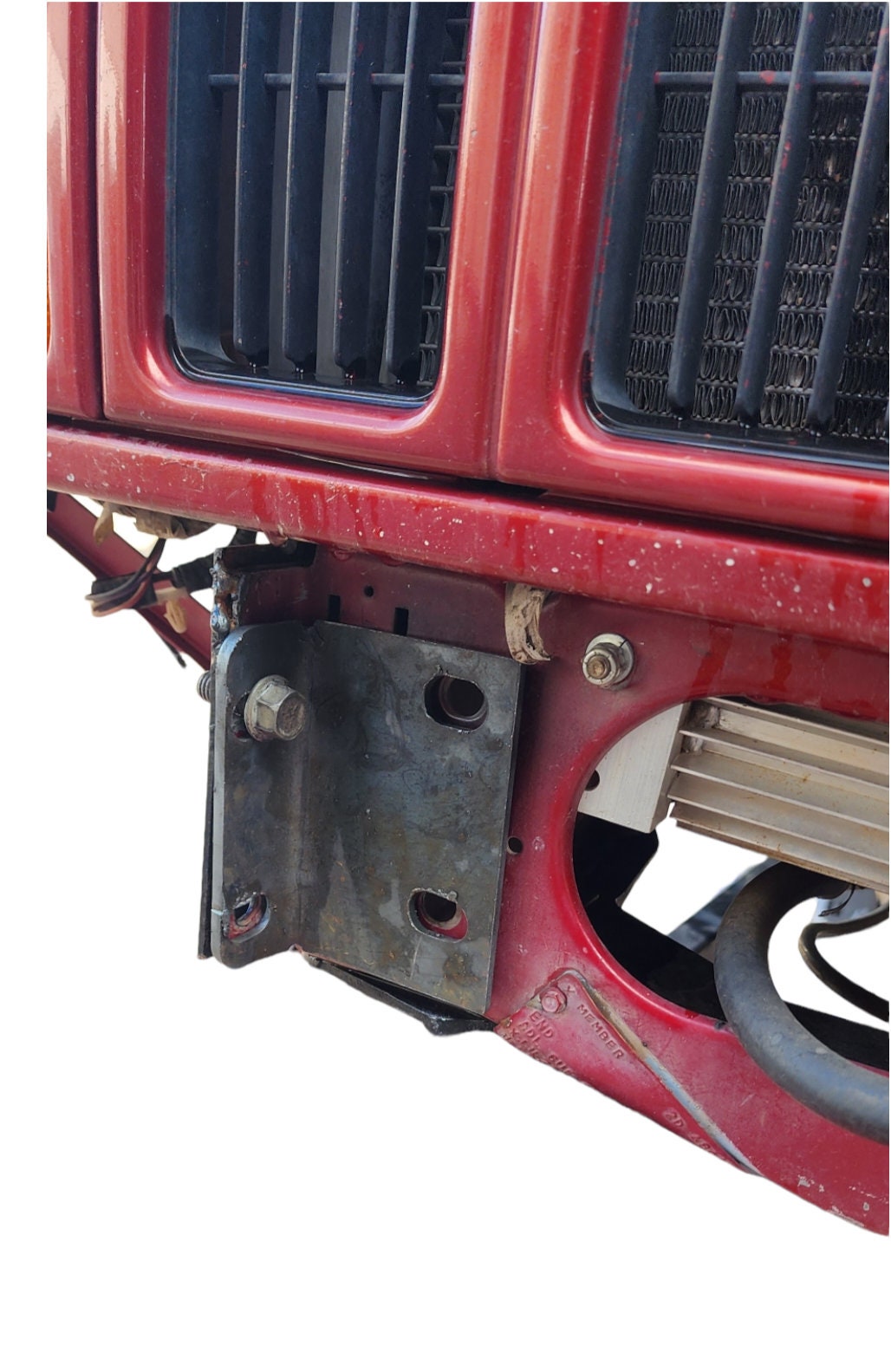 Heavy Duty Front Bumper Tie in Inner Frame L Brackets for JEEP Cherokee Comanche 1/4"  or 1/8" Metal Plate for Unibody Preserve diy bumper