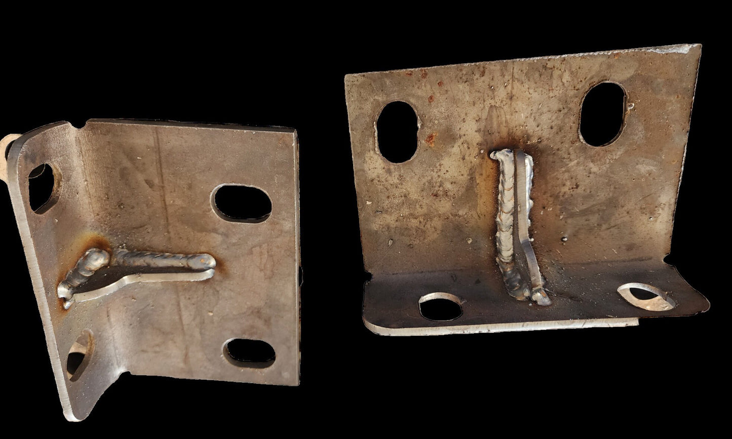 Heavy Duty Front Bumper Tie in Inner Frame L Brackets for JEEP Cherokee Comanche 1/4"  or 1/8" Metal Plate for Unibody Preserve diy bumper